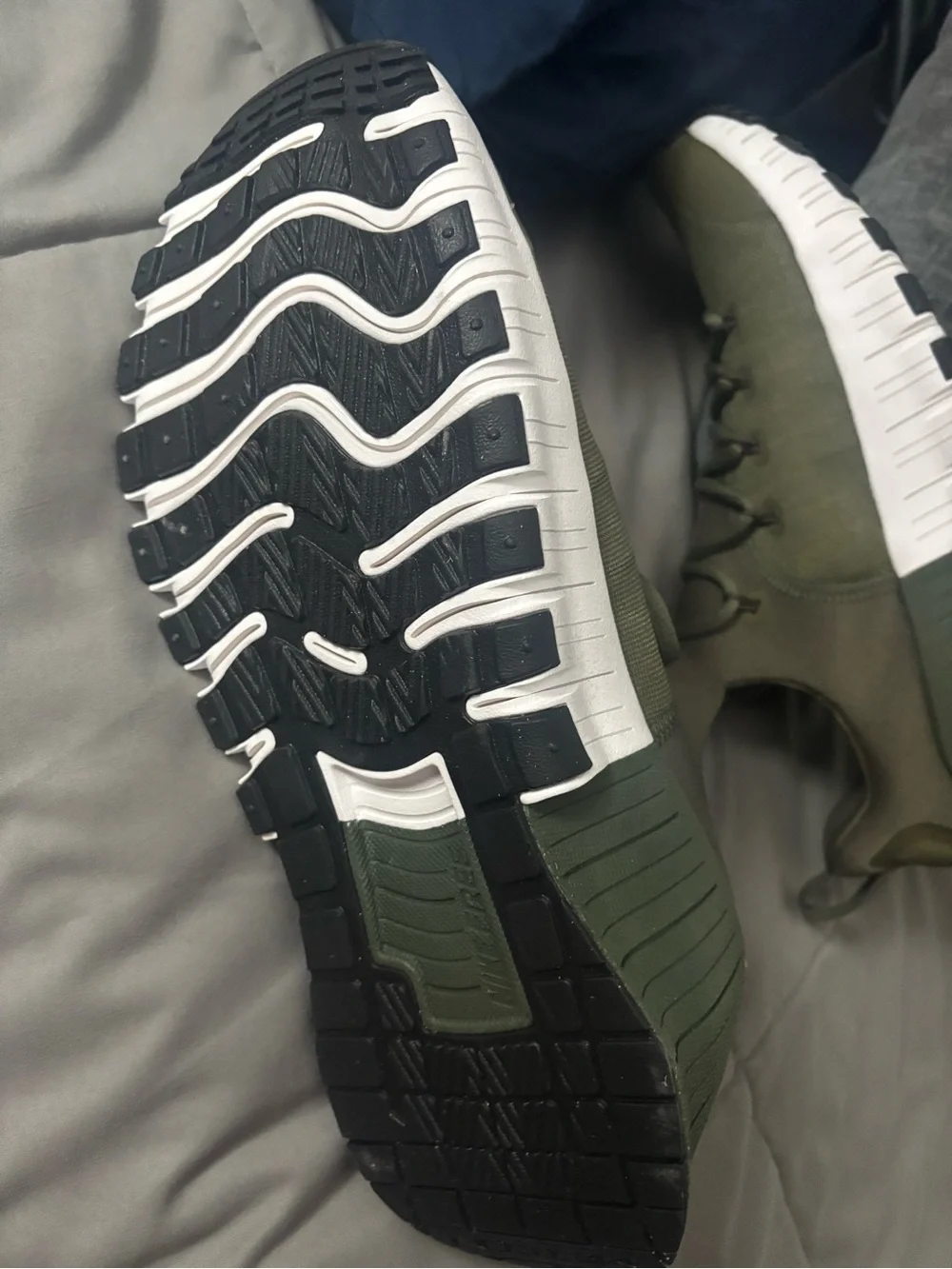 Nike Men’s Olive Green Athletic Sneakers with White Midsole